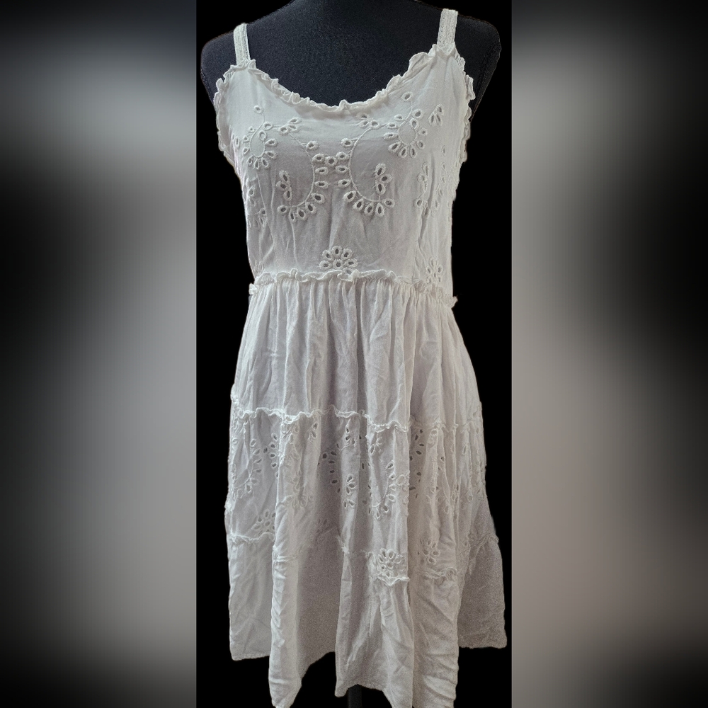Maurices White Eyelet Mini Dress